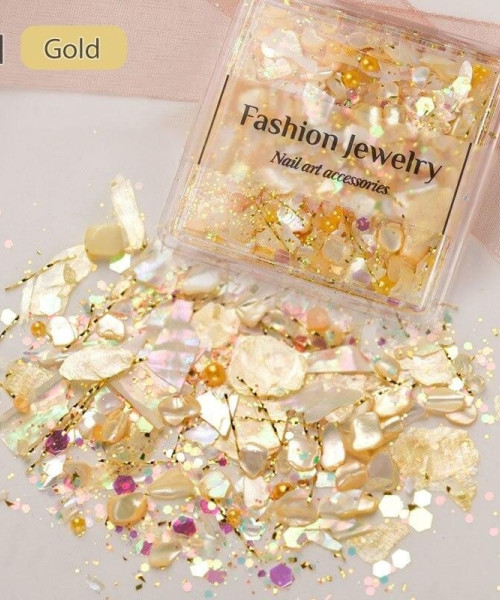 DAFNIS GLOBAL NAIL ART SHELL MIXED GOLD