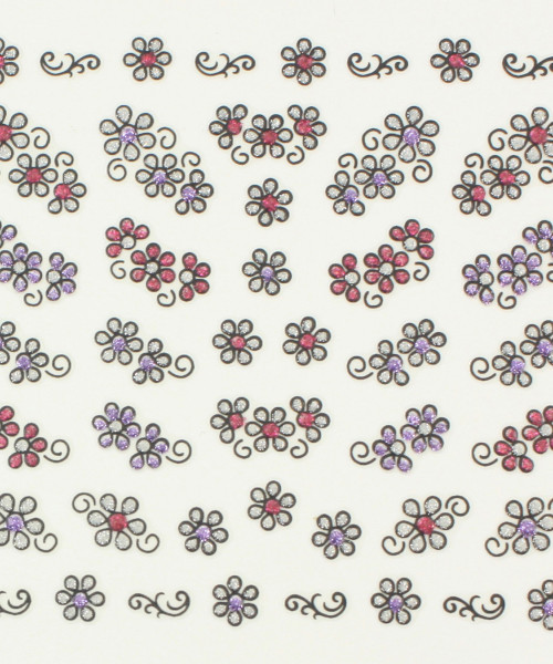 71179 SHINY NAIL APPLIQUE - FLOWER PARK
