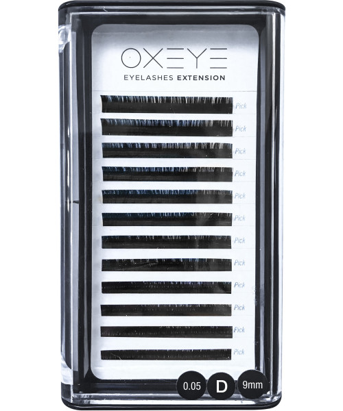 21215 EYELASHES EXTENSION CURV D 0.05 9mm
