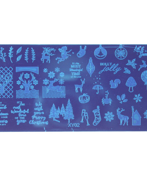 CHRISTMAS NAIL ART STAMP PLATE 2