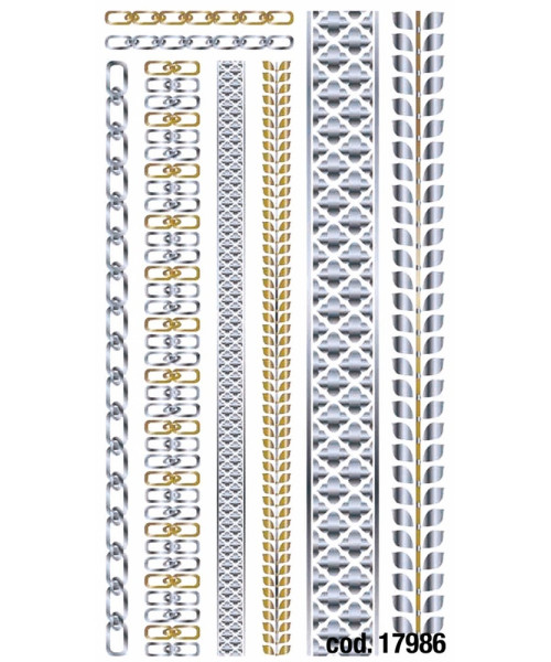 17986 TEMPORARY TATTOOS JEWELRY INSPIRED