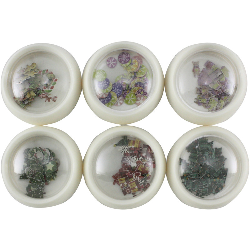 CHRISTMAS WOOD PULP STICKER KIT 1