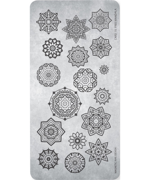 118618 STAMPING PLATE FREE MANDALA No15