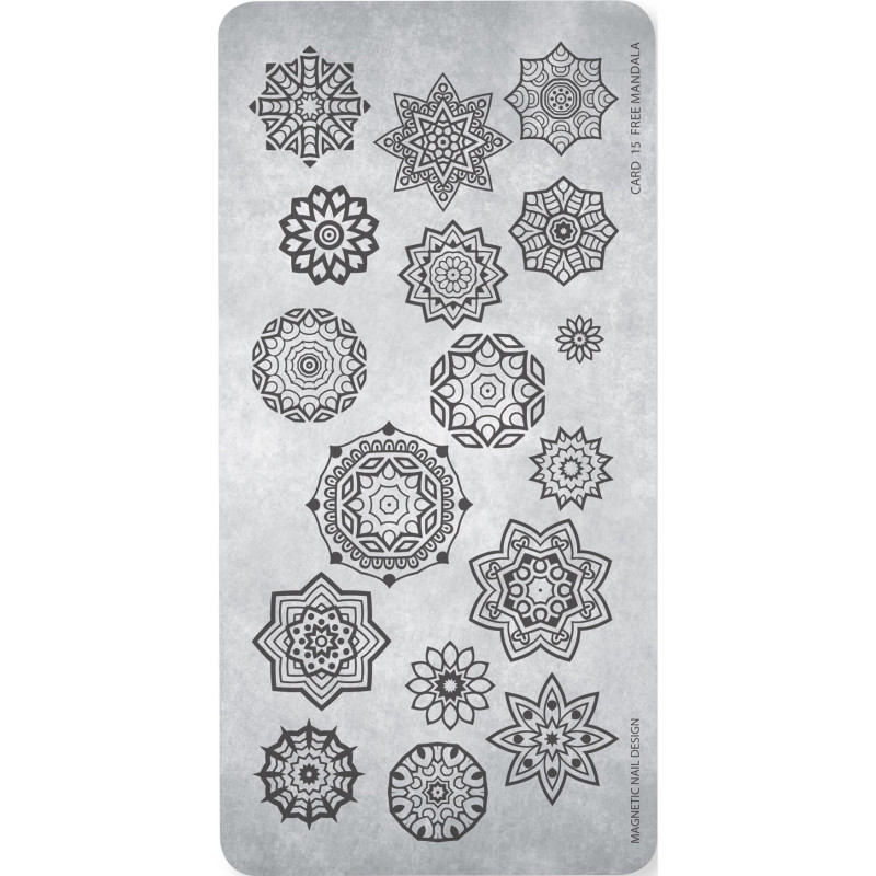 118618 STAMPING PLATE FREE MANDALA No15