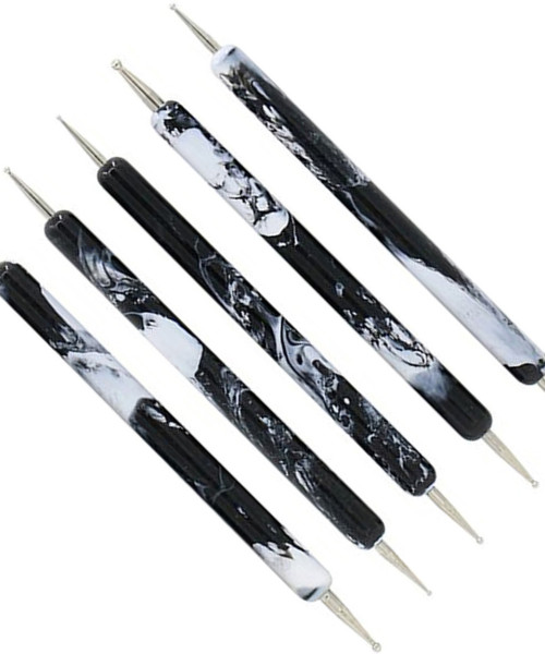 NAIL DOTTING TOOL EΡΓΑΛΕΙA ΣΧΕΔΙΑΣΜΟΥ ΜΑΝΙΚΙΟΥΡ 5τμχ