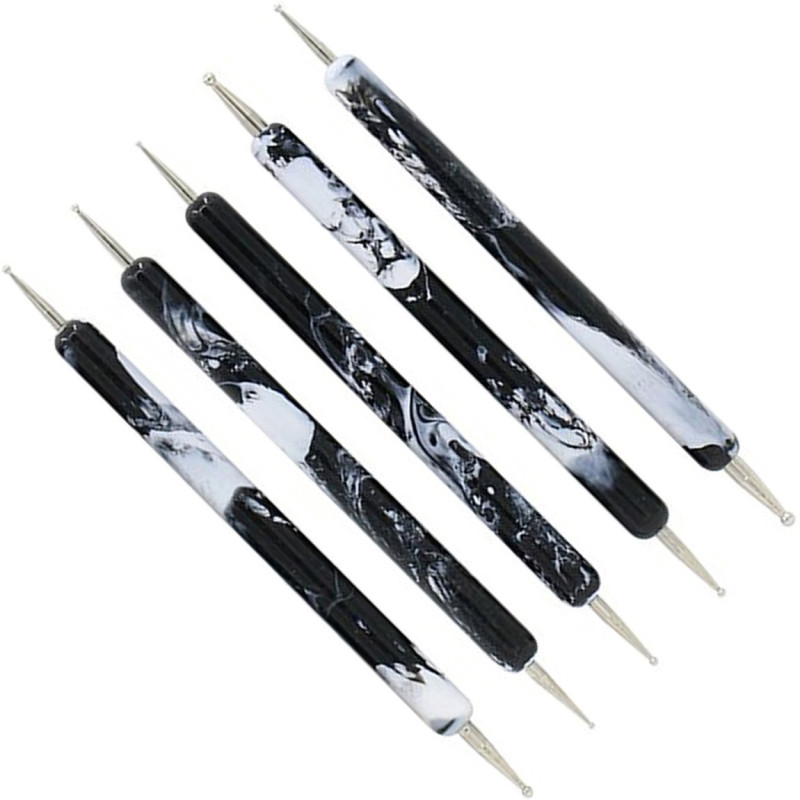 NAIL DOTTING TOOL EΡΓΑΛΕΙA ΣΧΕΔΙΑΣΜΟΥ ΜΑΝΙΚΙΟΥΡ 5τμχ