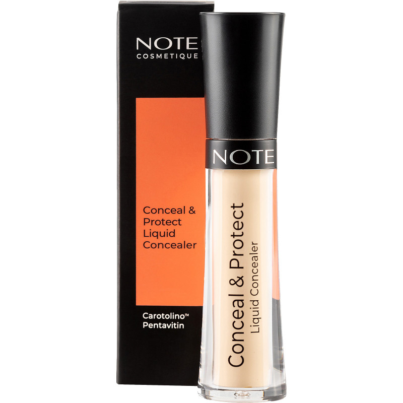 NOTE CONCEAL & PROTECT LIQUID CONCEALER No1 LIGHT SAND 4.5ml
