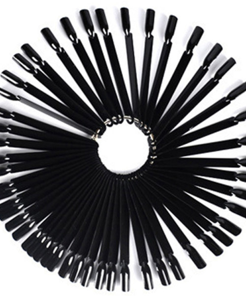 NAIL POLISH COLOR CHART BLACK 50τμχ