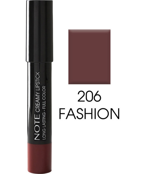 NOTE CREAMY LIPSTICK PENCIL No206 FASHION 2.8g