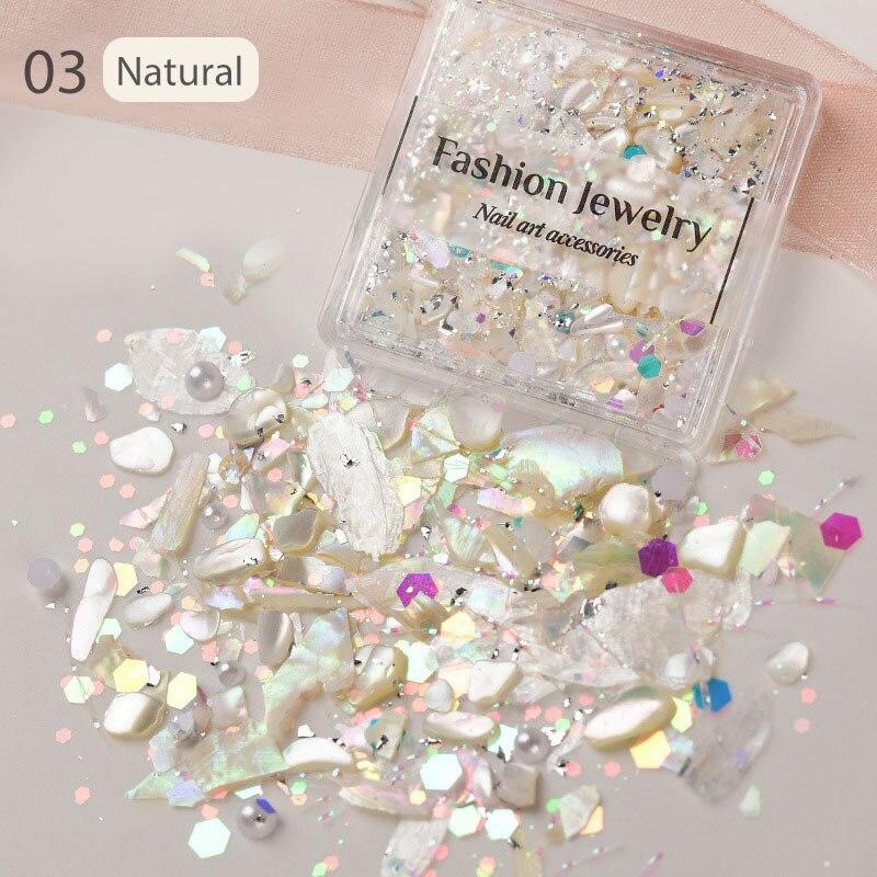 DAFNIS GLOBAL NAIL ART SHELL MIXED CLEAR