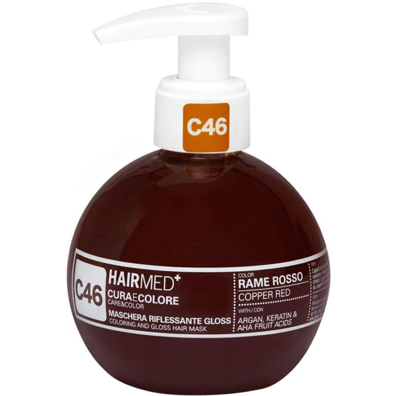 HAIRMED C46 COPPER RED CARE & COLOR GLOSS MASK 200ml