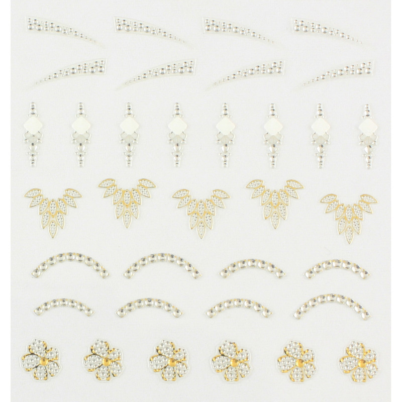 96633 SHINY NAIL APPLIQUE - DAZZLING DECORATION