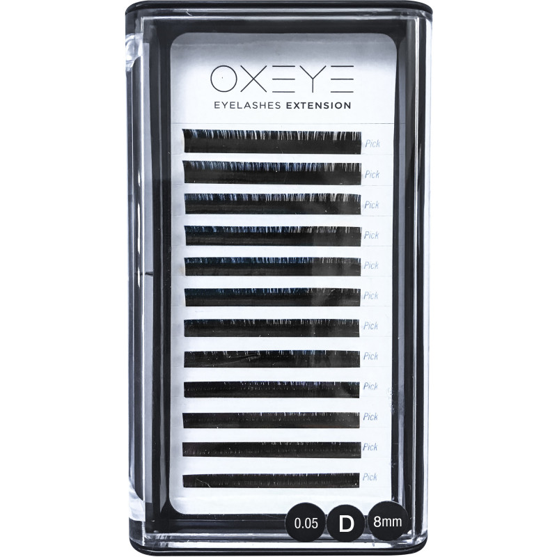 21214 EYELASHES EXTENSION CURV D 0.05 8mm