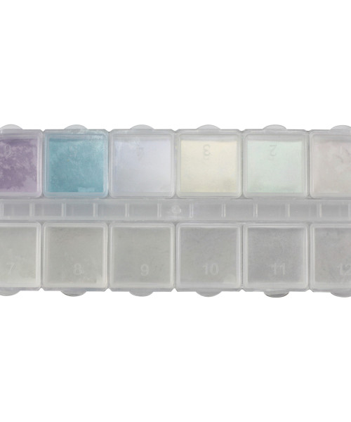 DAFNIS GLOBAL CHROME NAIL POWDER 12 CELL KIT