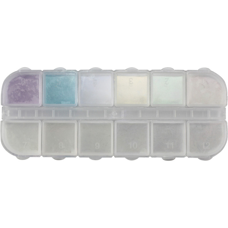 DAFNIS GLOBAL CHROME NAIL POWDER 12 CELL KIT