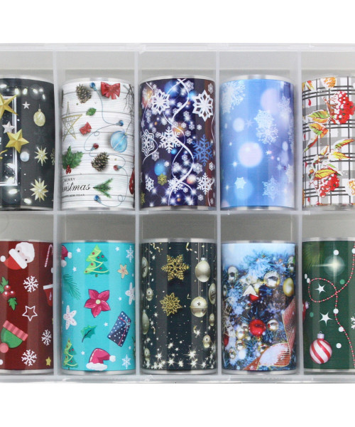 CHRISTMAS TRANSER FOIL BOX 10 ΣΧΕΔΙΑ