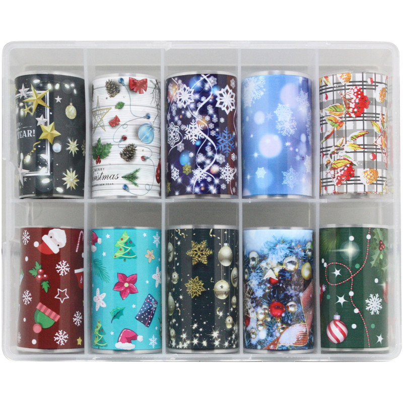 CHRISTMAS TRANSER FOIL BOX 10 ΣΧΕΔΙΑ