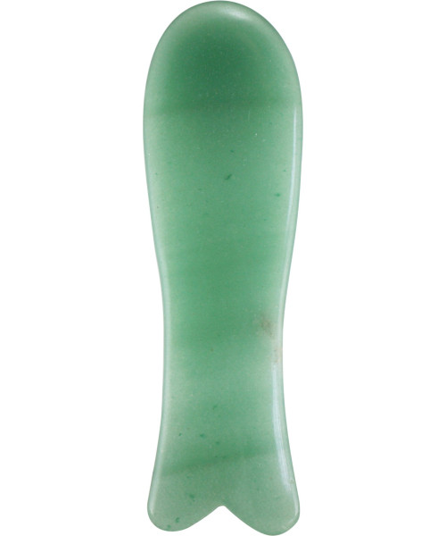 GUA-SHA ΕΡΓΑΛΕΙΟ MASSAGE ΜΕ ΠΕΤΡΑ ΝΕΦΡΙΤΗ (fish shape)