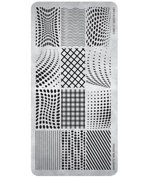 118620 STAMPING PLATE DOTS N LINES No17