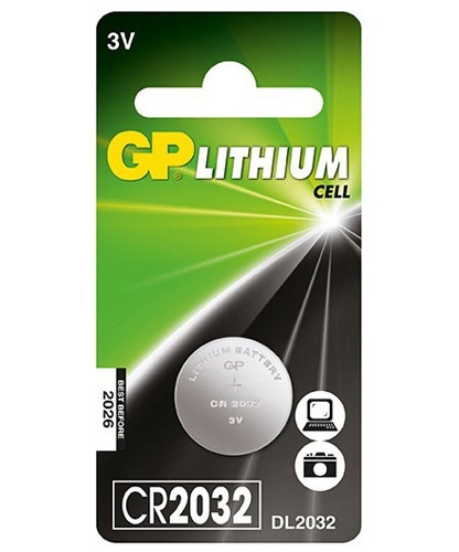 GP CR2032 ΜΠΑΤΑΡΙΑ ΛΙΘΙΟΥ 3V 210mAh
