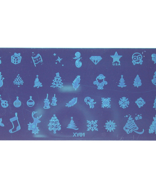 CHRISTMAS NAIL ART STAMP PLATE 1