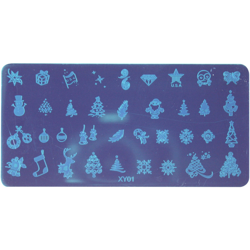 CHRISTMAS NAIL ART STAMP PLATE 1