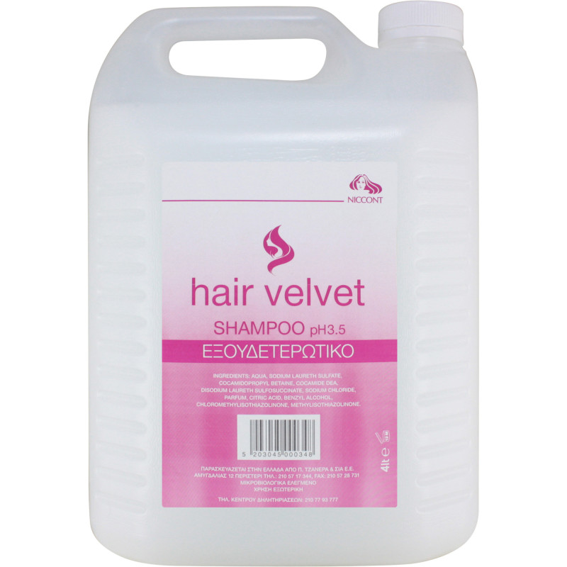 NICCONT ΕΞΟΥΔΕΤΕΡΩΤΙΚΟ SHAMPOO PH3.5 4lt