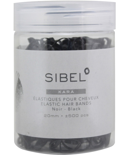 SIBEL ΛΑΣΤΙΧΑΚΙΑ ΜΑΛΛΙΩΝ ΜΑΥΡΑ 2cm 500τμχ