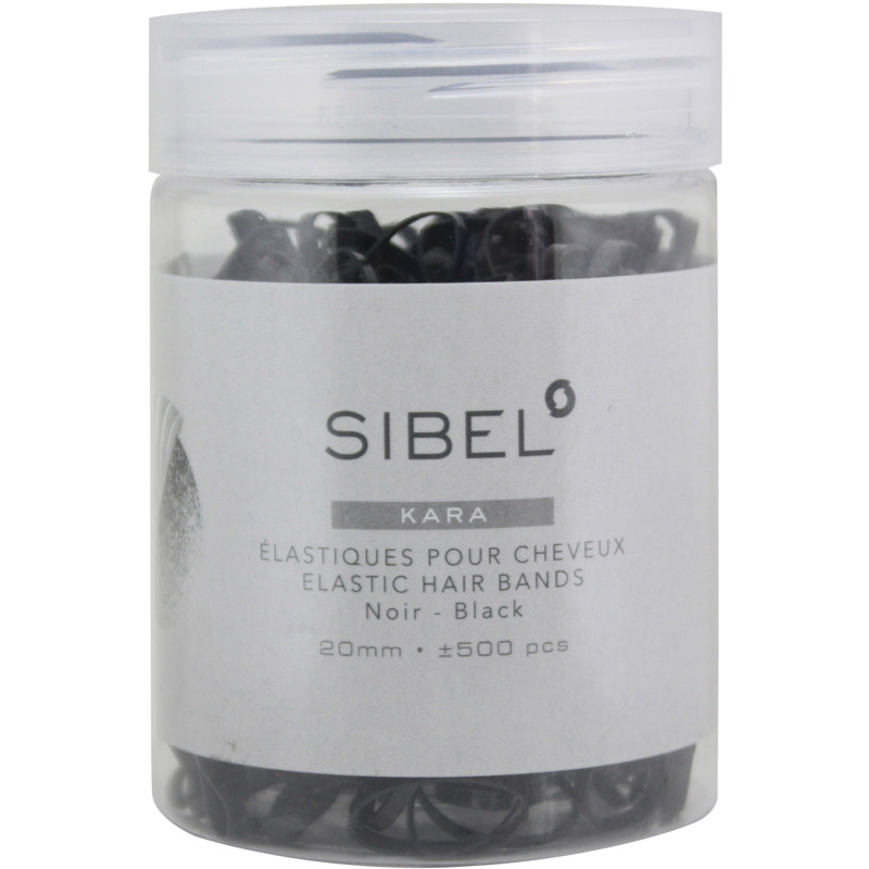 SIBEL ΛΑΣΤΙΧΑΚΙΑ ΜΑΛΛΙΩΝ ΜΑΥΡΑ 2cm 500τμχ