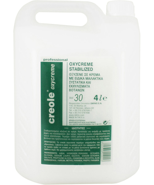 CREOLE OXYCREME 30vol (9%) 4Lt