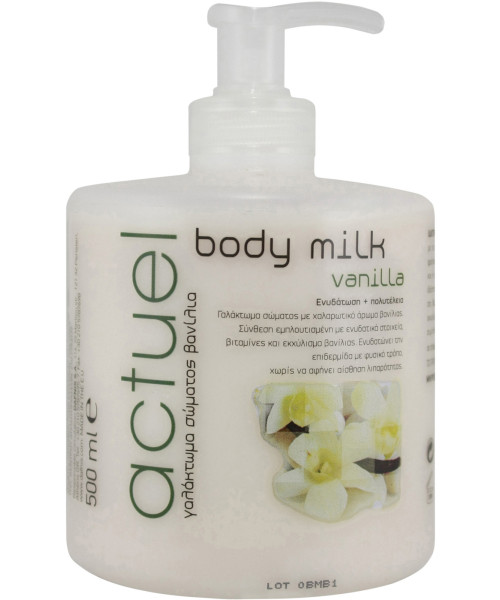 ACTUEL ΒΑΝΙΛΙΑ BODY MILK 500ml