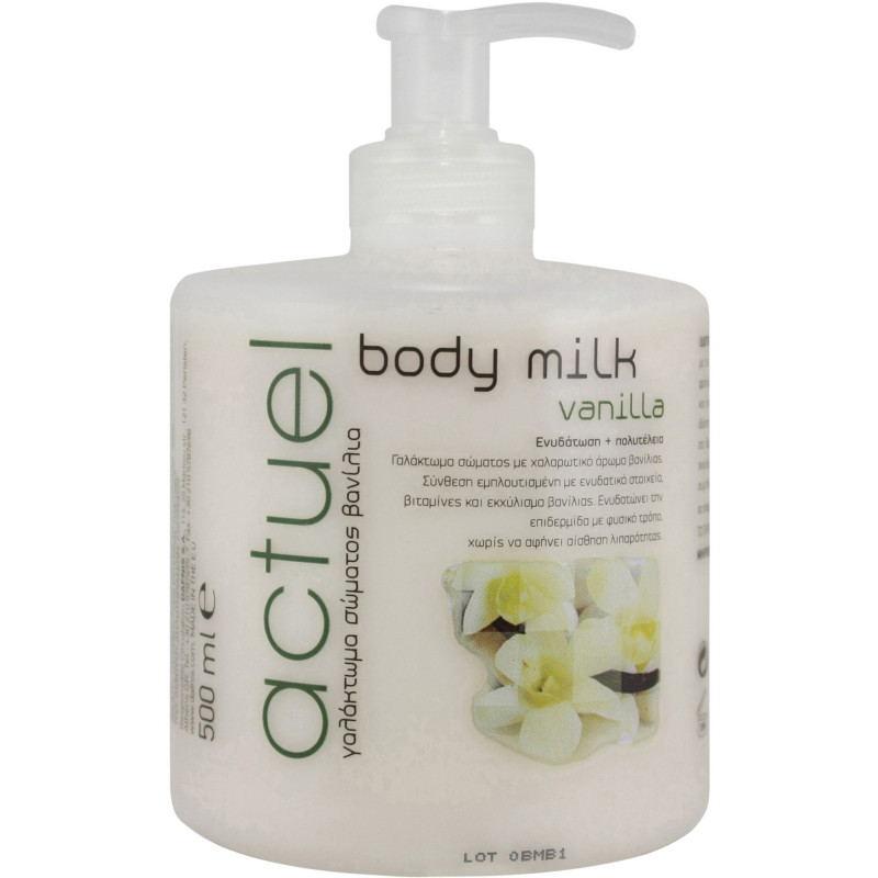 ACTUEL ΒΑΝΙΛΙΑ BODY MILK 500ml