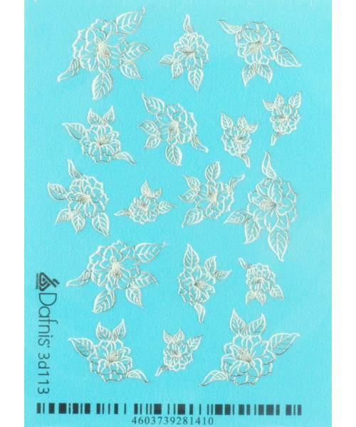 3D113 DECAL NAIL STICKERS 3D VOLUME