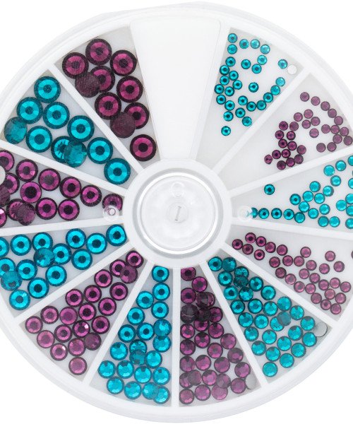 118304 STRASS ZIRCON & AMETHYST 6 sizes 270pcs