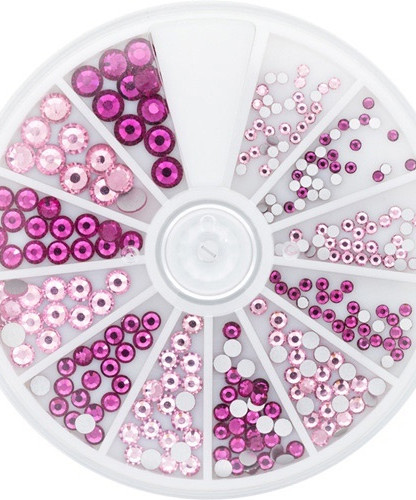 118306 STRASS ROZE & FUCHSIA 6 sizes 270pcs