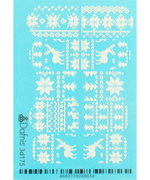 3D175 DECAL NAIL STICKERS 3D VOLUME