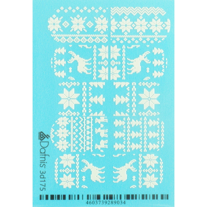 3D175 DECAL NAIL STICKERS 3D VOLUME