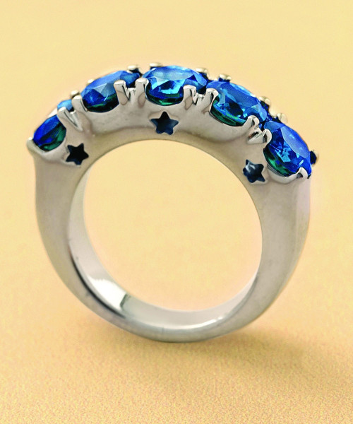 ΔΑΚΤΥΛΙΔΙ LONDON BLUE ΓΥΝΑΙΚΕΙΟ ΑΣ.925 ΧΕΙΡΟΠΟΙΗΤΟ