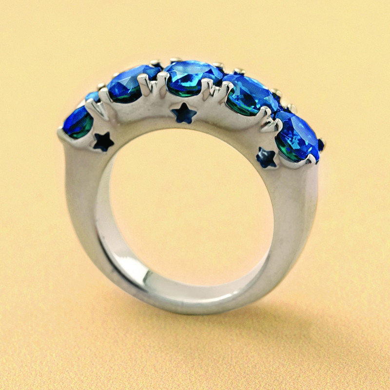 ΔΑΚΤΥΛΙΔΙ LONDON BLUE ΓΥΝΑΙΚΕΙΟ ΑΣ.925 ΧΕΙΡΟΠΟΙΗΤΟ