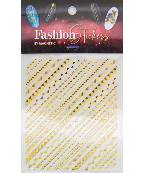117010 NEW FASHION STICKER GRAPHIC GOLD