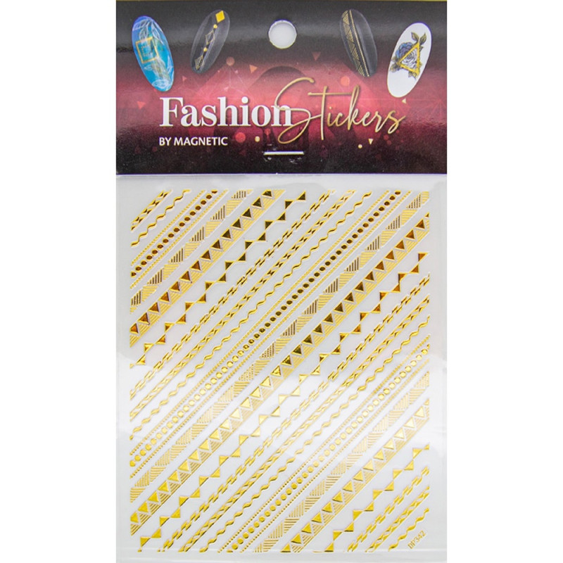 117010 NEW FASHION STICKER GRAPHIC GOLD