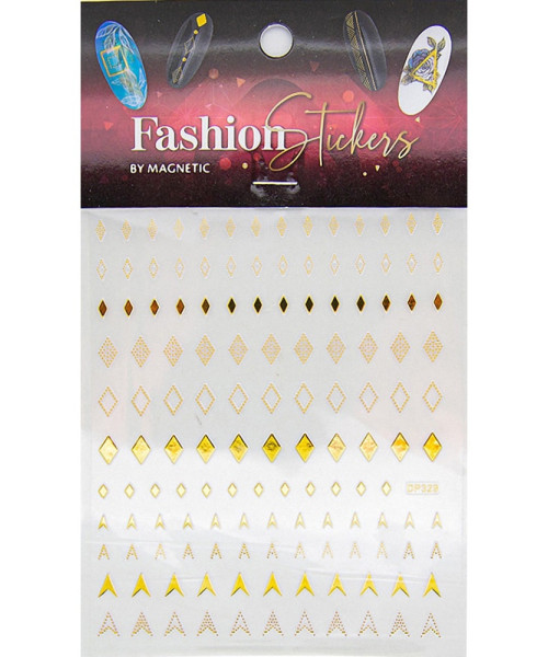 117014 FASHION STICKER DIAMOND GOLD