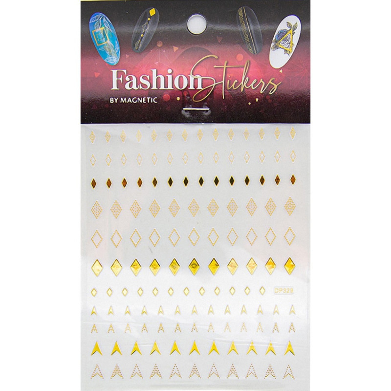 117014 FASHION STICKER DIAMOND GOLD