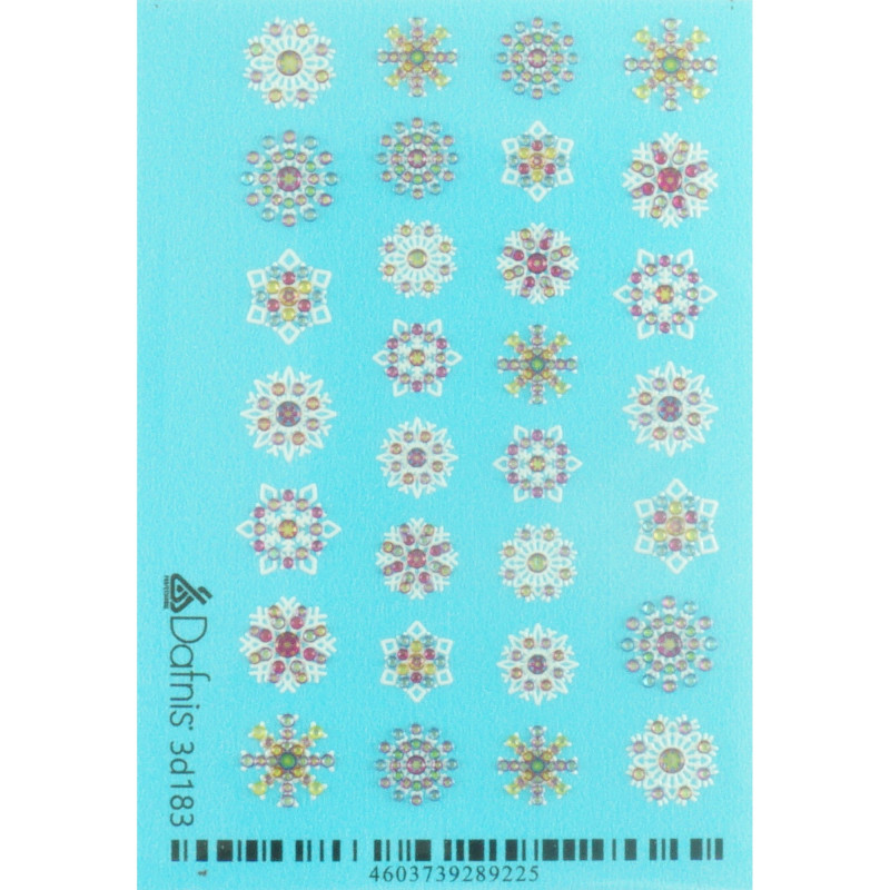 3D183 DECAL NAIL STICKERS 3D VOLUME