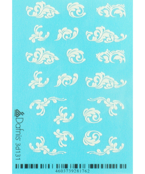 3D131 DECAL NAIL STICKERS 3D VOLUME