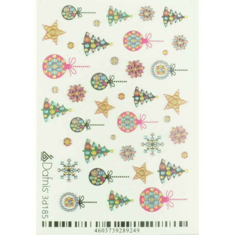 3D185 DECAL NAIL STICKERS 3D VOLUME