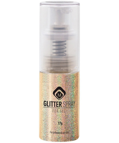GLITTER SPRAY FOR GEL HOLOGRAM GOLD 17g