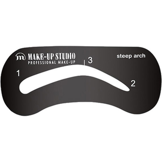 BROW STENCIL STEEP ARCH No4