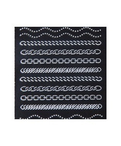 117011 NAIL ART STICKER SILVER