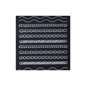 117011 NAIL ART STICKER SILVER